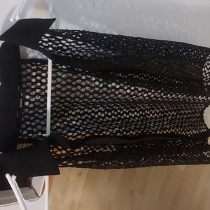 A black New button down tank top